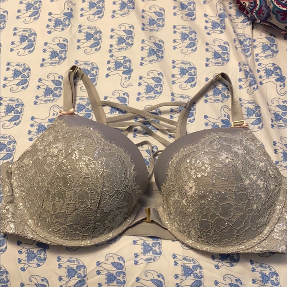 Silver bra